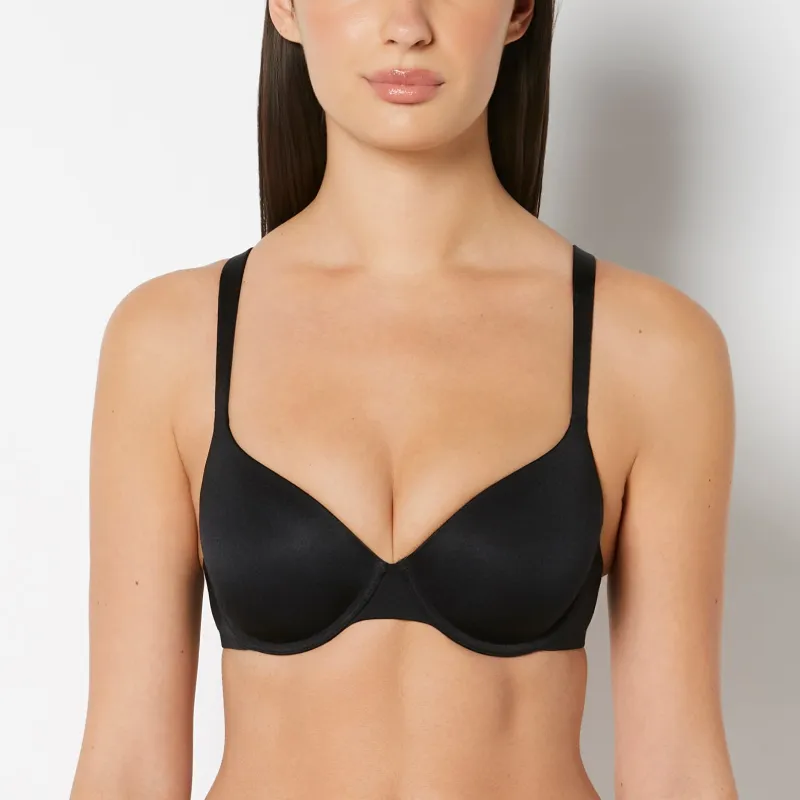 So Free Perfect Coverage Bra in Tuxedo Black sold by La SENZA