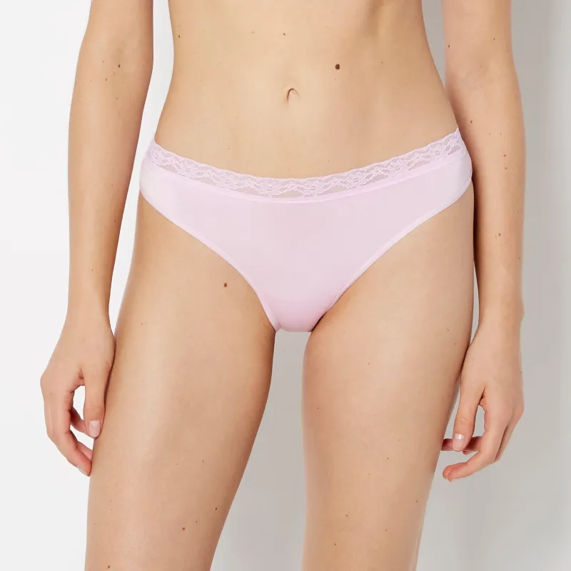 Ultrasoft Modal Bikini Panty with Lace Trim in Sweet Dream sold by La SENZA