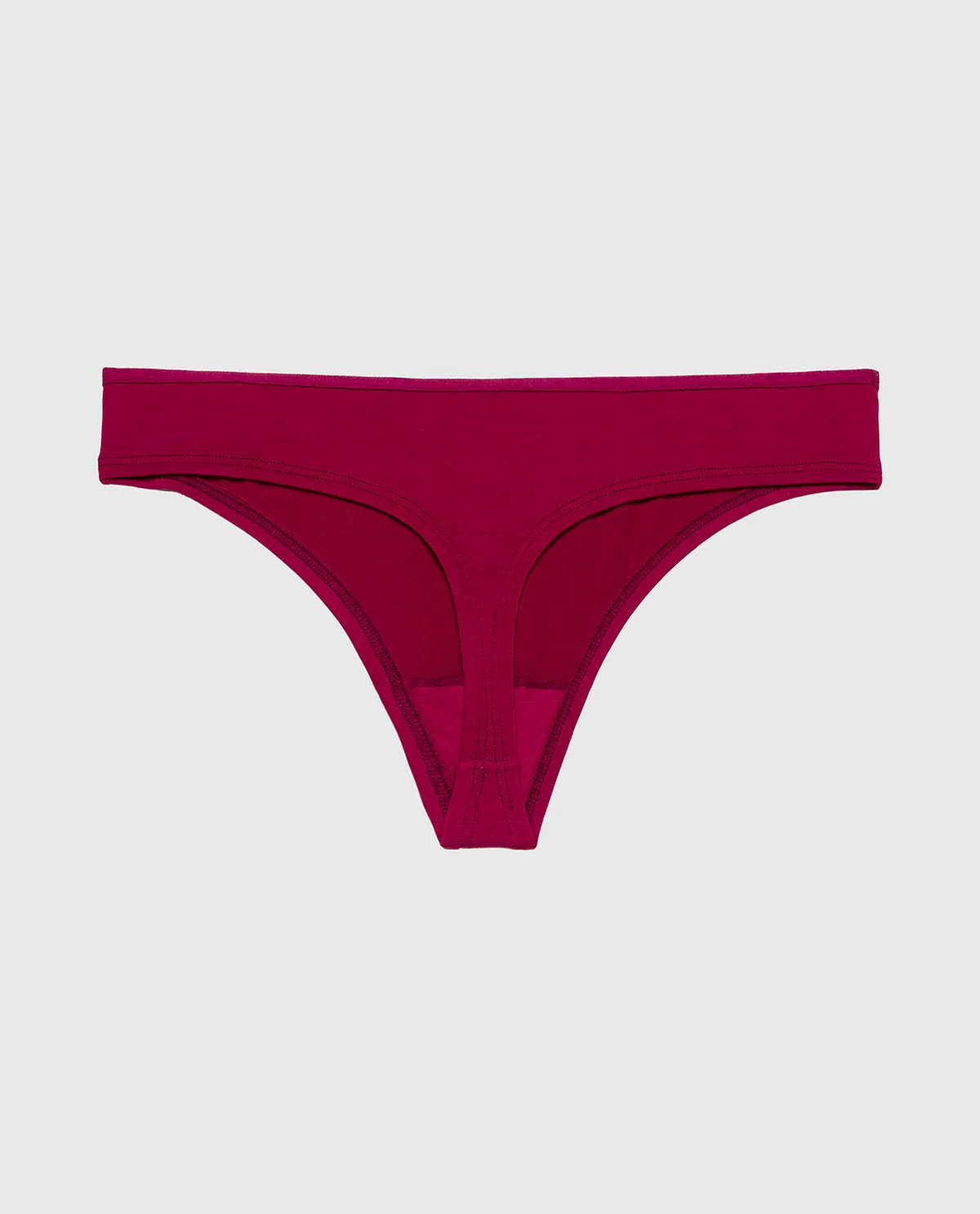 Ultrasoft Modal Cheeky Thong Panty with Rosette Detail in Plum Rose sold by La SENZA product image thumbnail 5