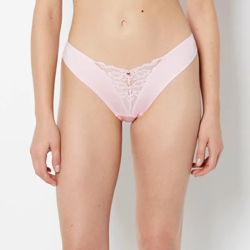 Diva Mini Cheeky Panty with Romantic Lace in Sweet Dream sold by La SENZA