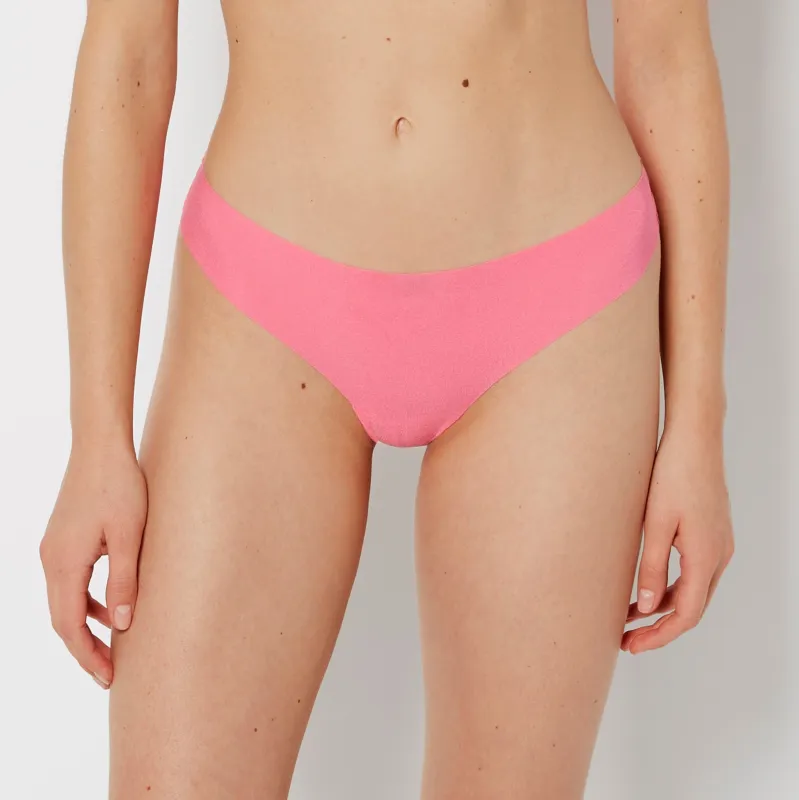 No Show Thong Panty in Hot Pink made by La SENZA