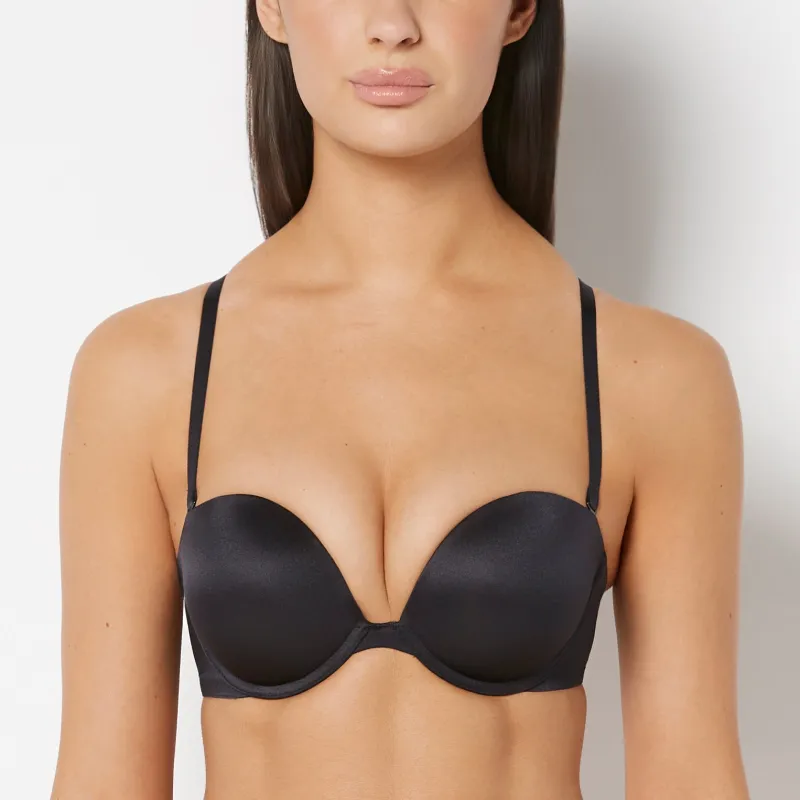 Up 2 Cup Strapless in Tuxedo Black sold by La SENZA