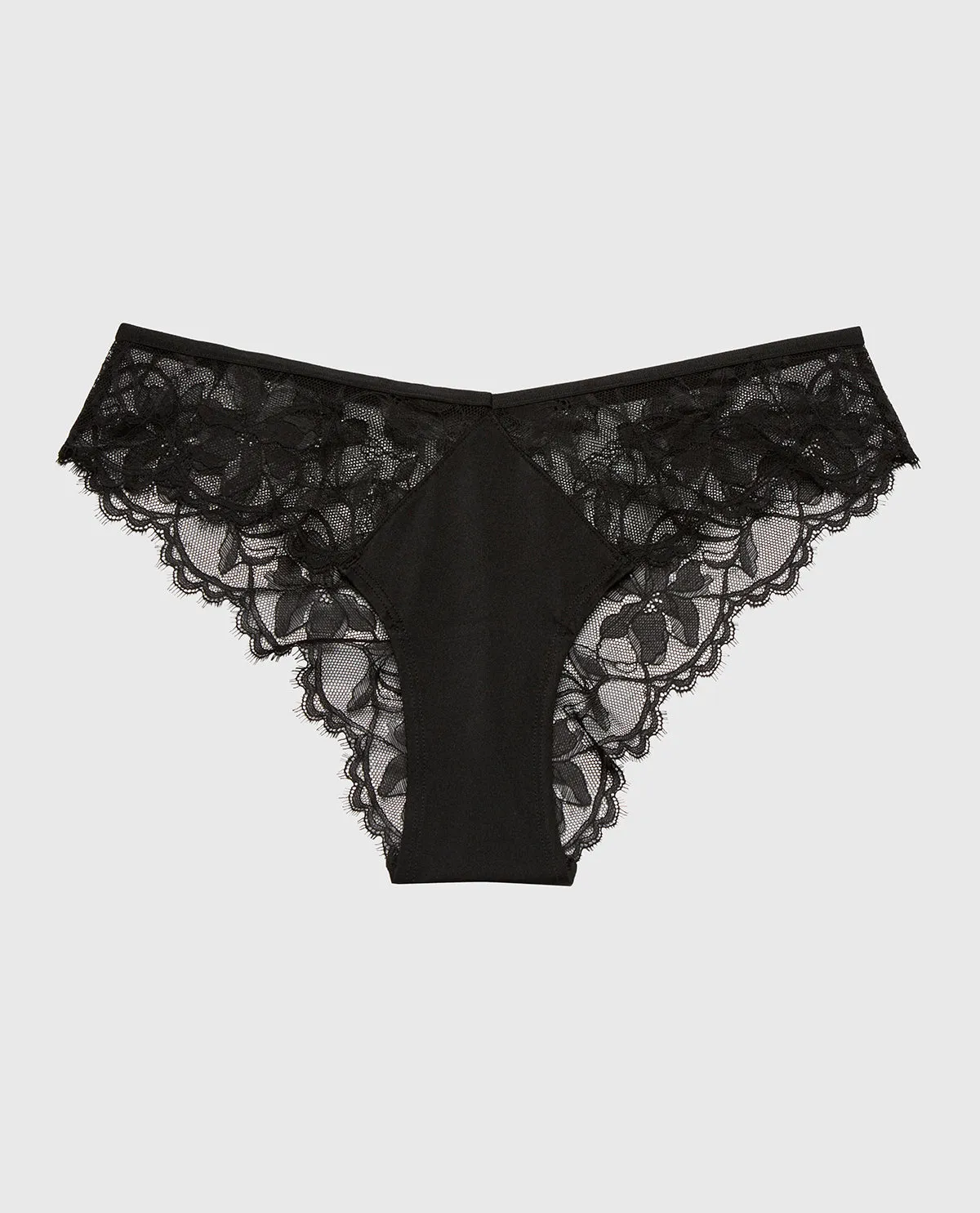 Diva Cheeky Panty With Afterglow Lace in Tuexdo Black sold by La SENZA product image thumbnail 4