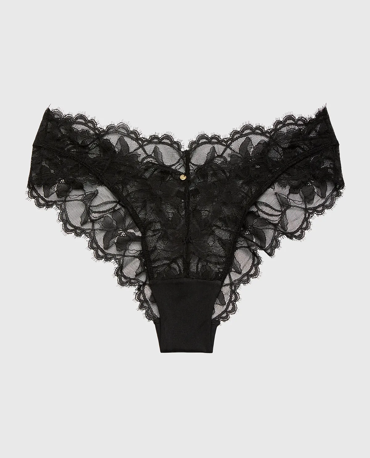 Cheeky Panty in Afterglow Lace in Tuexdo Black sold by La SENZA product image thumbnail 4