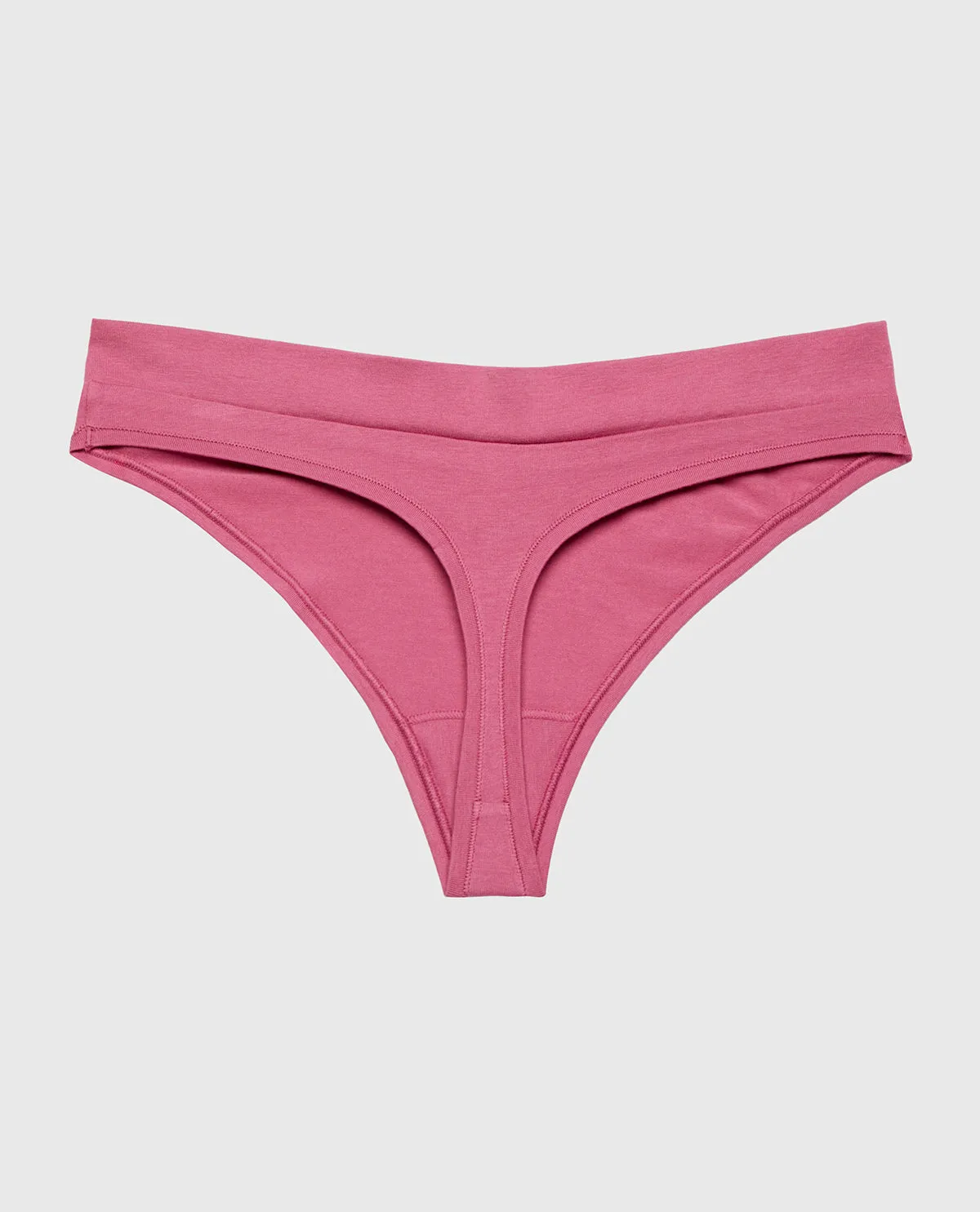 Wide Waist Cotton Thong In Red Violet sold by La SENZA product image thumbnail 5