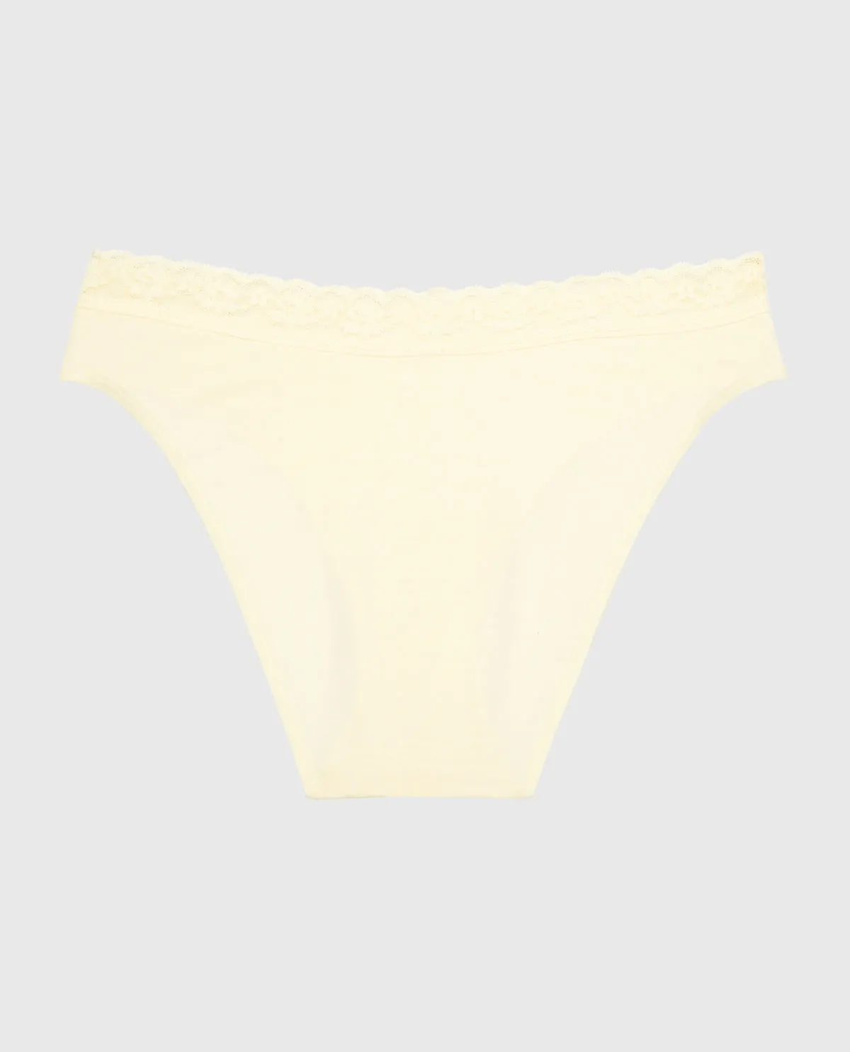 Ultrasoft Modal Bikini Panty with Lace Trim in Lemon Icing sold by La SENZA product image thumbnail 5