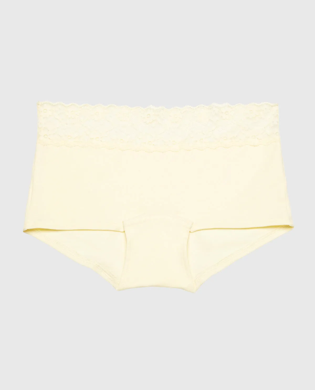 Boyshort Panty With Lace Trim in Lemon Icing sold by La SENZA product image thumbnail 4