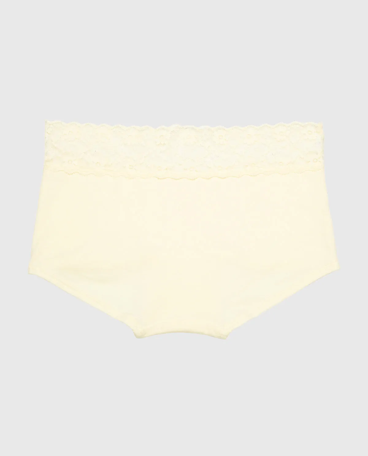 Boyshort Panty With Lace Trim in Lemon Icing sold by La SENZA product image thumbnail 5