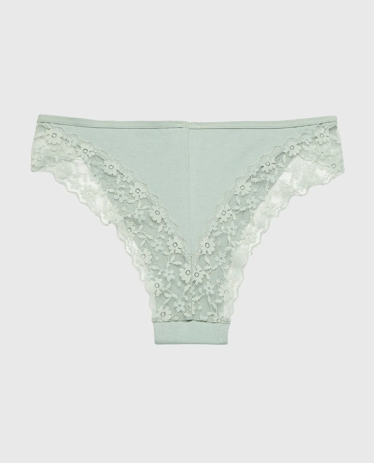 Cheeky Panty With Lace Trim in Iceberg Green sold by La SENZA product image thumbnail 5