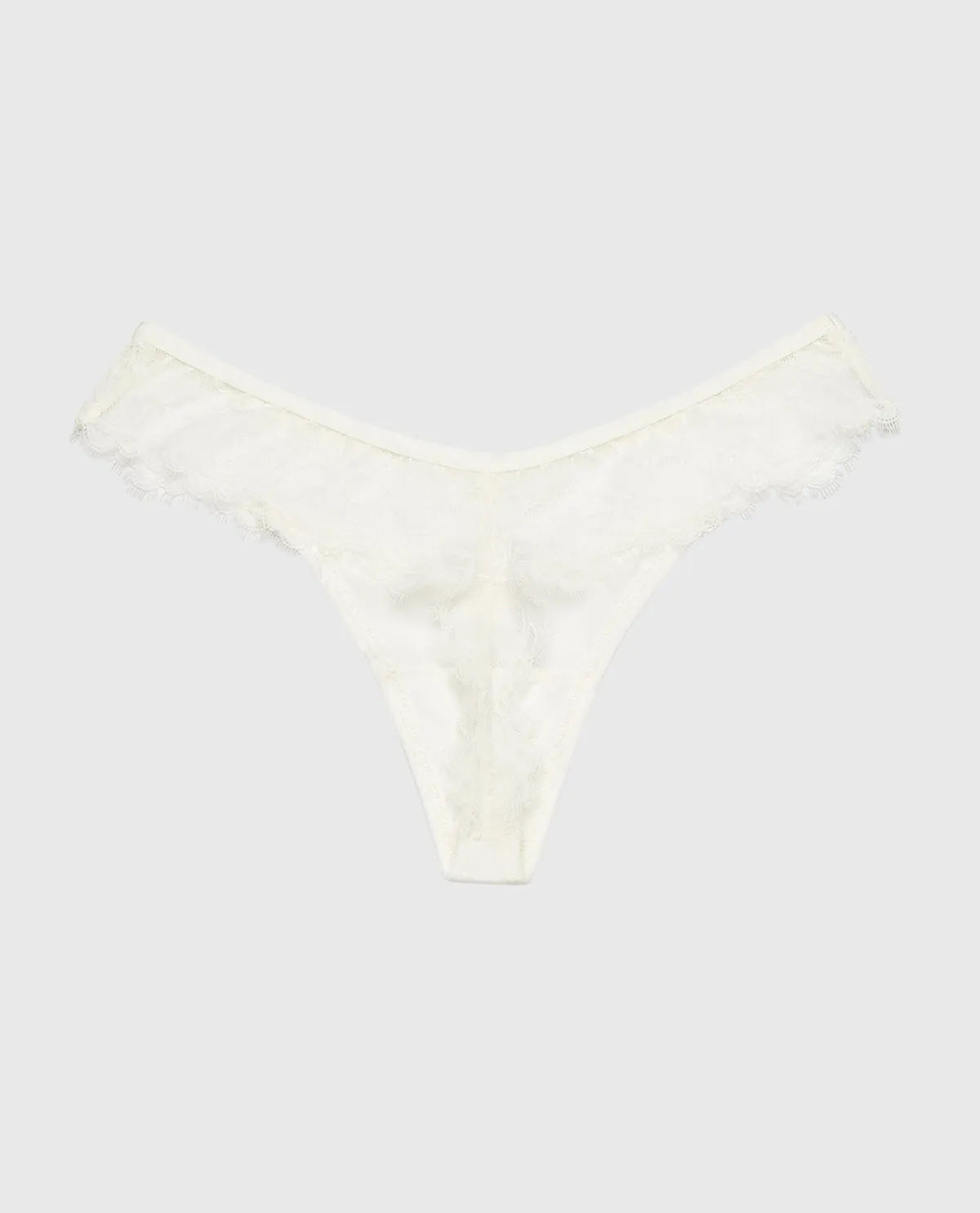 Diva Thong With Afterglow Lace in Ivory sold by La SENZA product image thumbnail 5