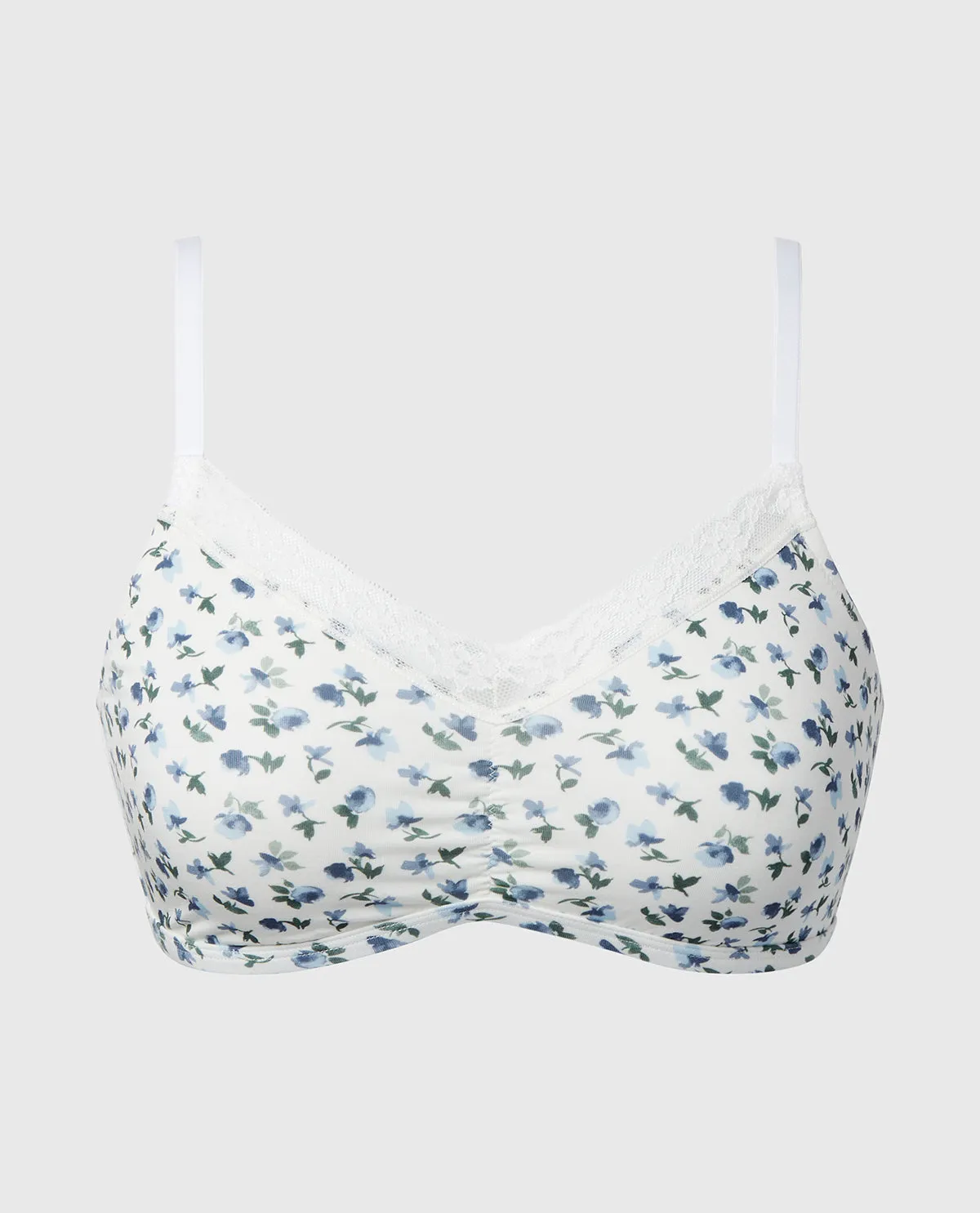 Modal Bralette with Beloved Lace Trim In Breezy Floral sold by La SENZA product image thumbnail 4