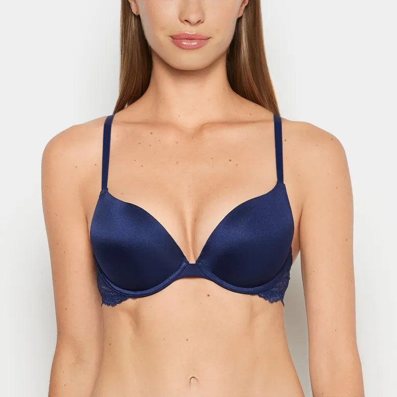 Push Up Bra With Lace Wing in Ocean Cavern sold by La SENZA