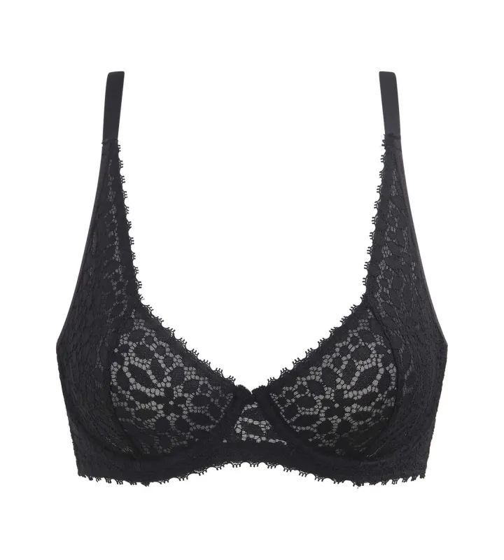 Floral lace triangle bra full coverage made by La SENZA