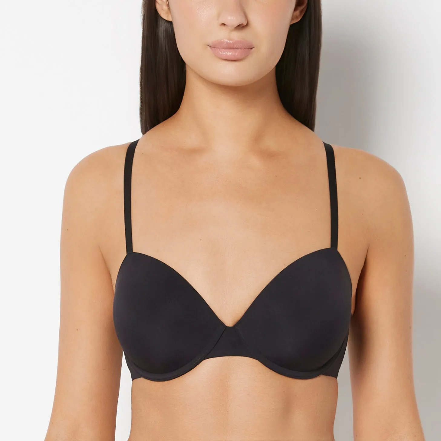 Full Coverage Lightly Lined Bra in Tuxedo Black sold by La SENZA