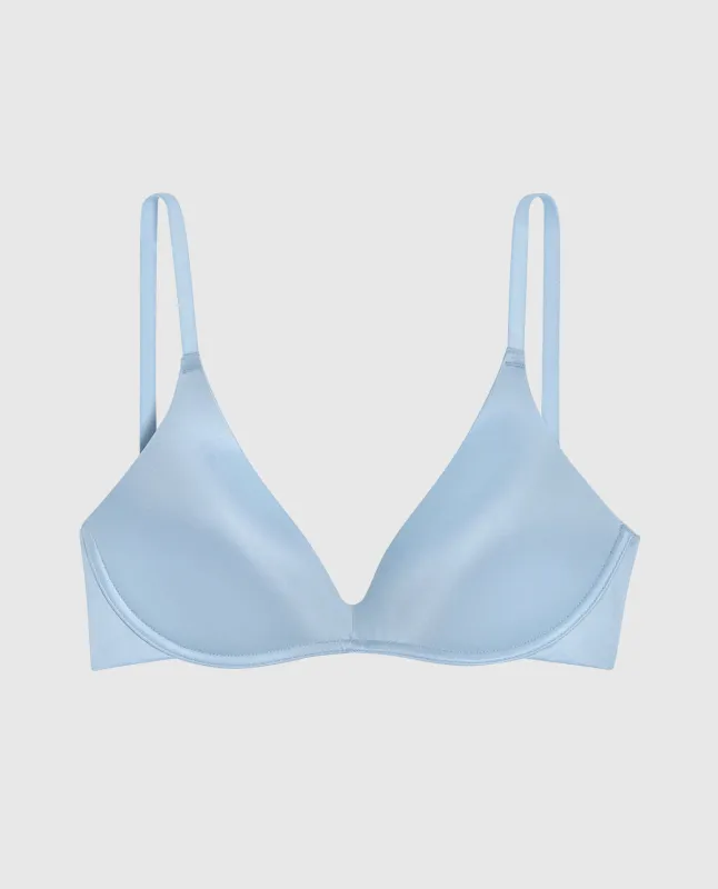 Wireless Light Lift Bra in Clear Sky made by La SENZA