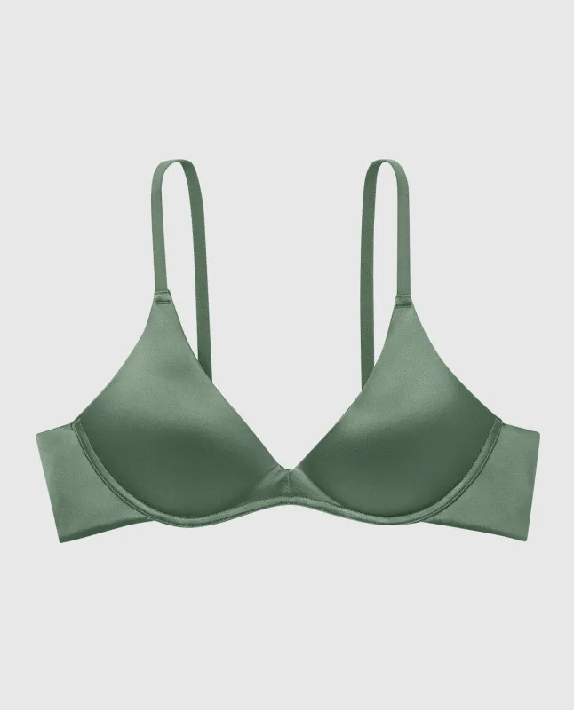 Smooth Wireless Light Lift Bra In Dark Forest made by La SENZA