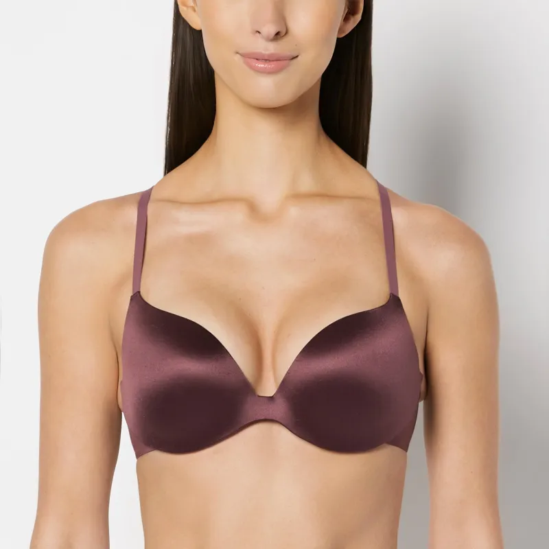 Comfort Push Up Bra in Plum Wine made by La SENZA