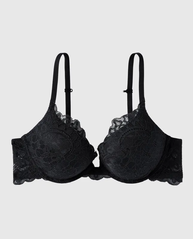 Up 2 Cup Push Up Bra with Allover Lace made by La SENZA