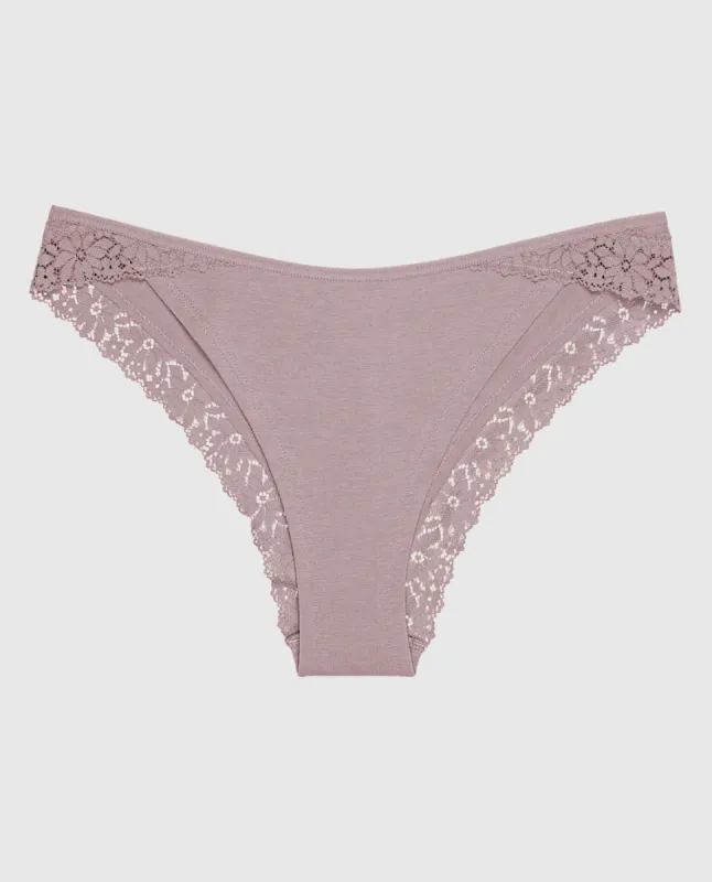 Cheeky Panty with Lace Trim sold by La SENZA