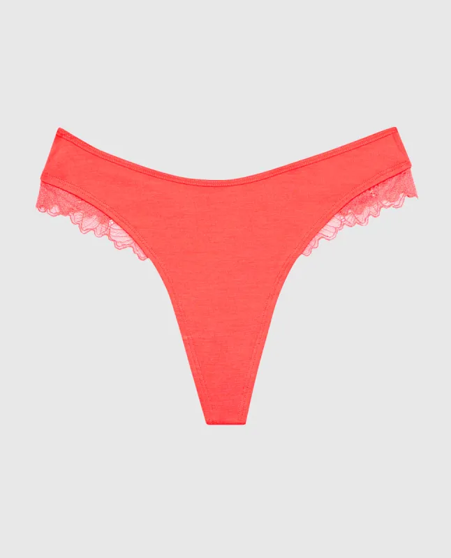 High Leg Modal Thong Panty sold by La SENZA