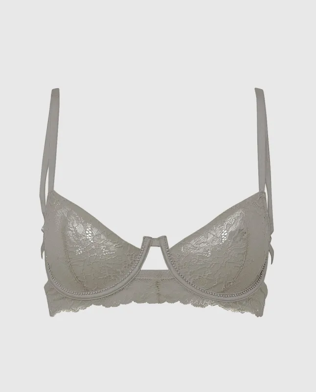 Unlined Balconette Lace Bra with Allover Lace sold by La SENZA