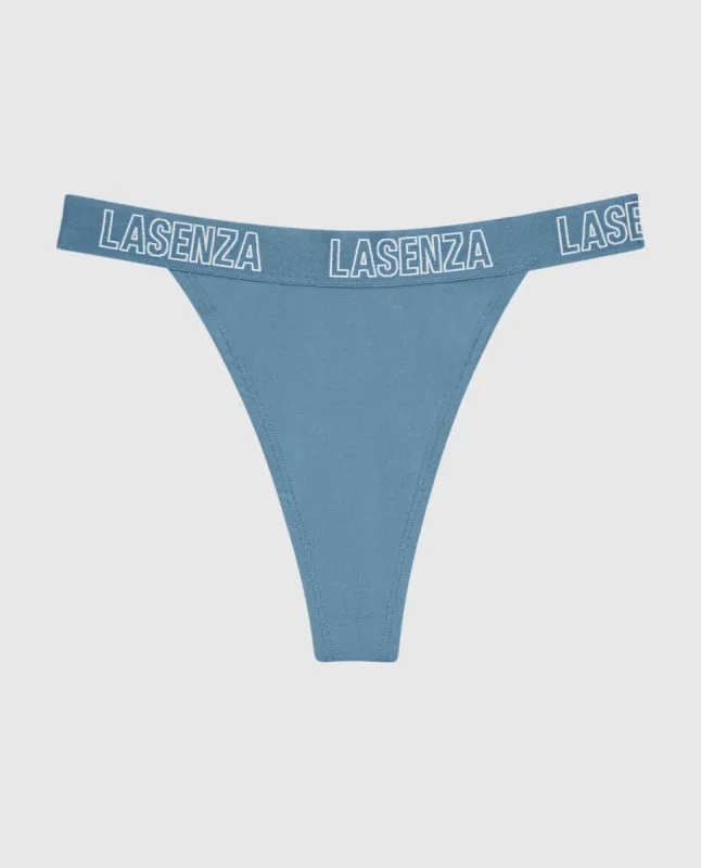 Thong Panty with Logo Band sold by La SENZA