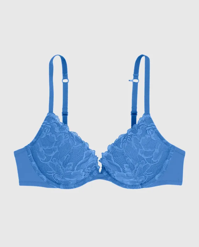Push Up Plunge Bra with Lace Overlay sold by La SENZA