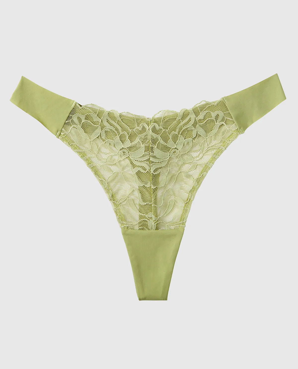 Lace High Leg Thong Panty sold by La SENZA