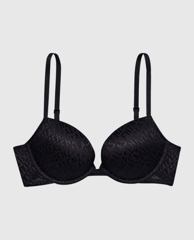 All Over Logo Push Up Bra sold by La SENZA