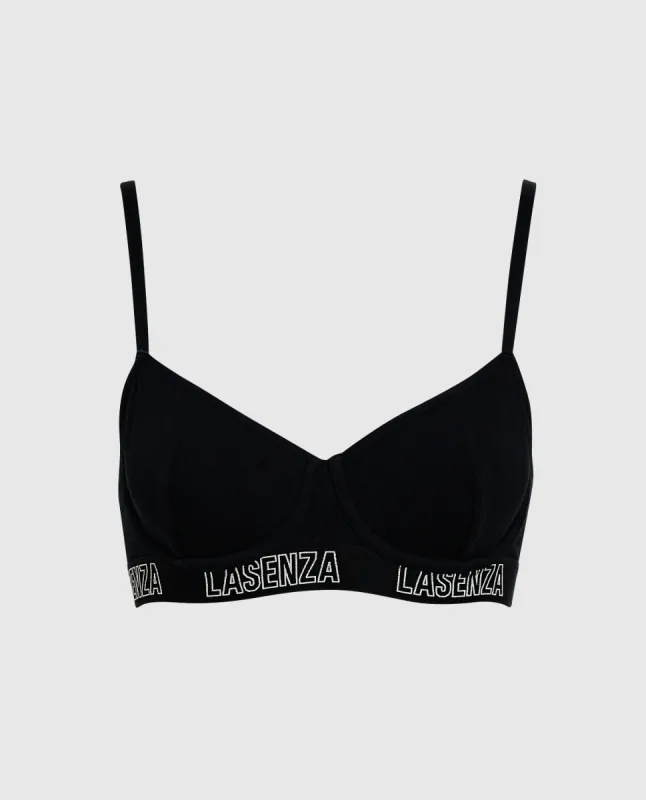 Smooth Cotton Unlined Balconette Bra made by La SENZA