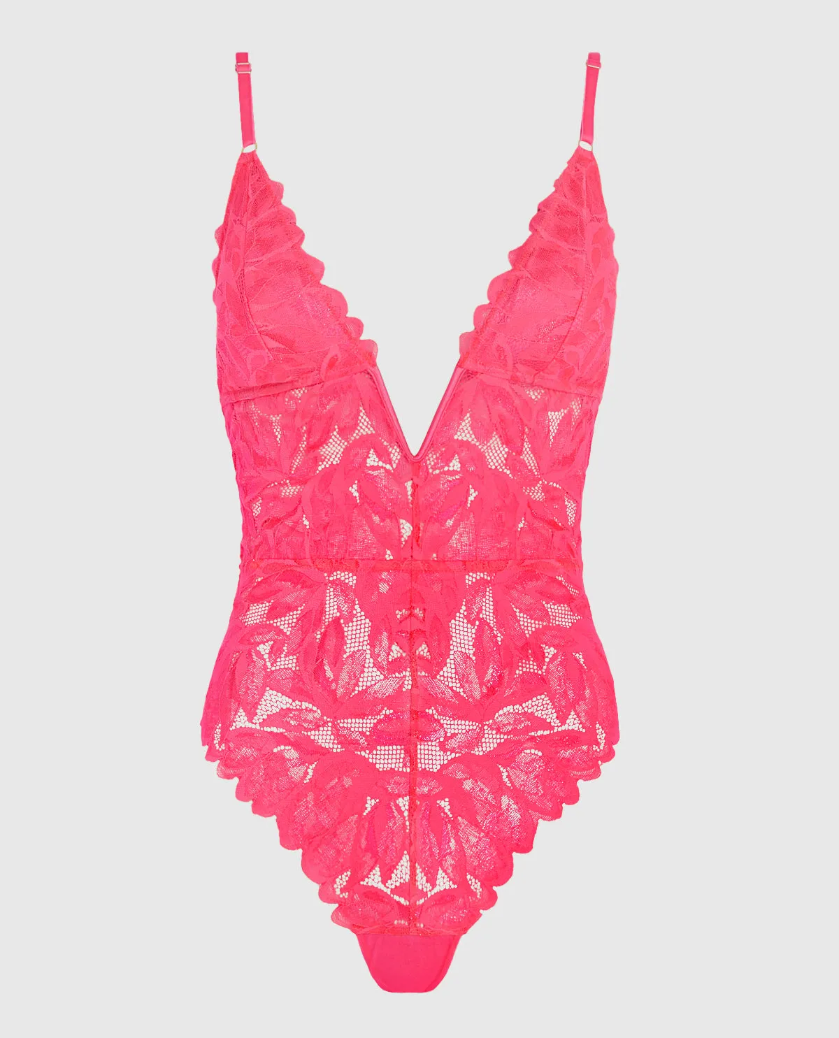 Plunging Lace Bodysuit sold by La SENZA