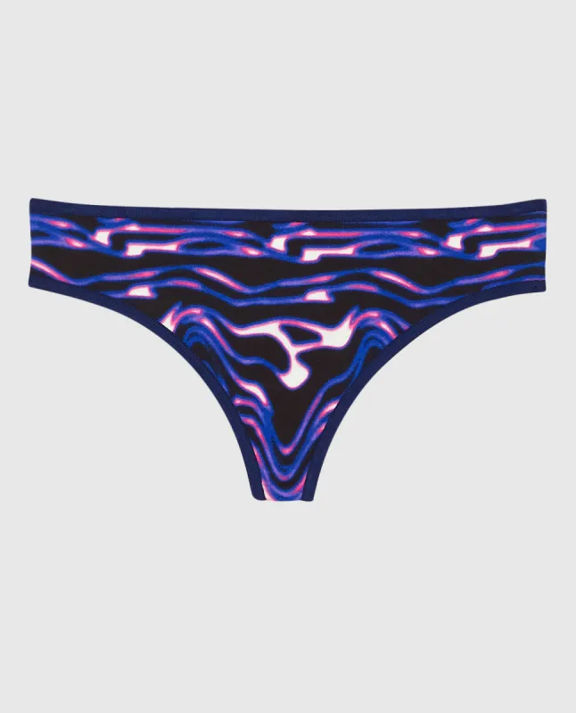 Remix Cotton Thong Panty sold by La SENZA