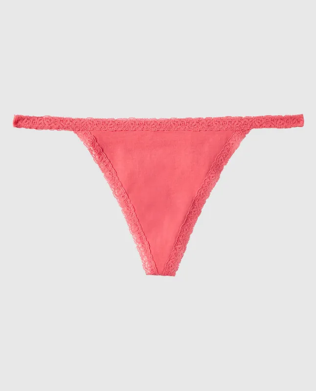 Remix Cotton G-String Panty sold by La SENZA