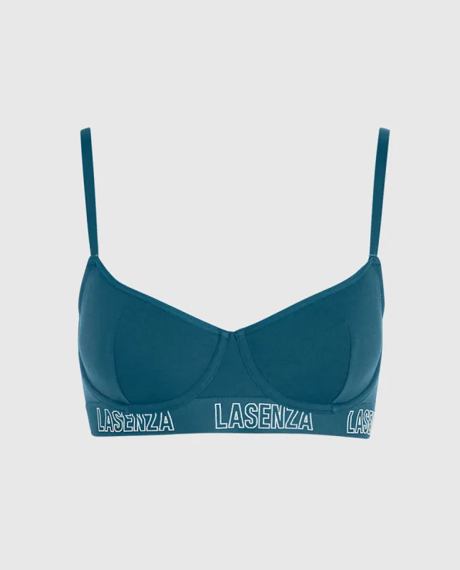 Smooth Cotton Unlined Balconette Bra sold by La SENZA