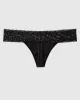 Thong Panty with Lace Trim sold by La SENZA