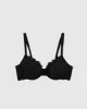 Lightly Lined Full Coverage Bra with Allover Lace in Black sold by La SENZA
