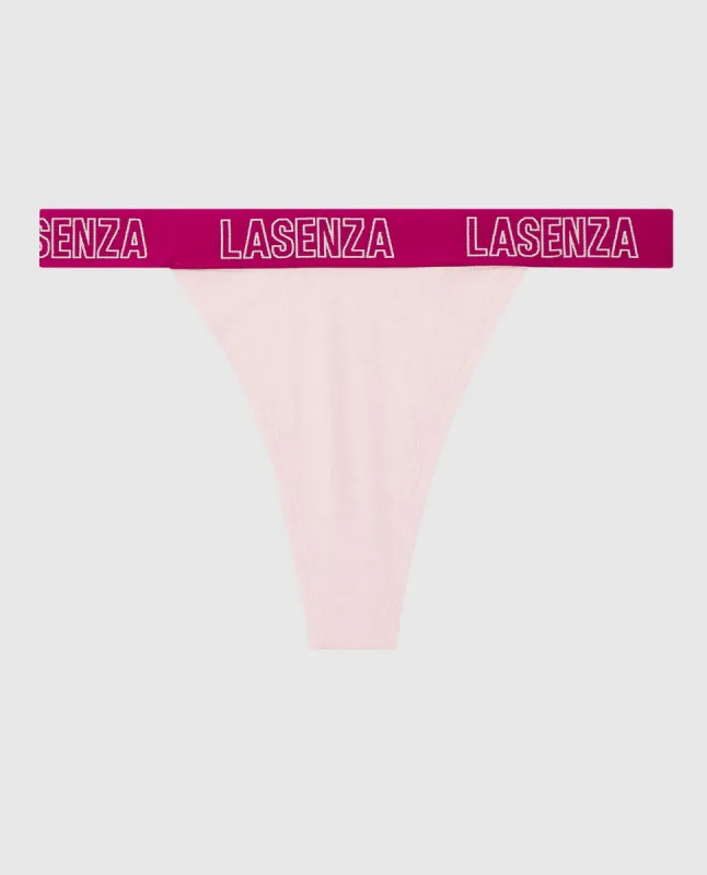Thong Panty with Logo Band sold by La SENZA