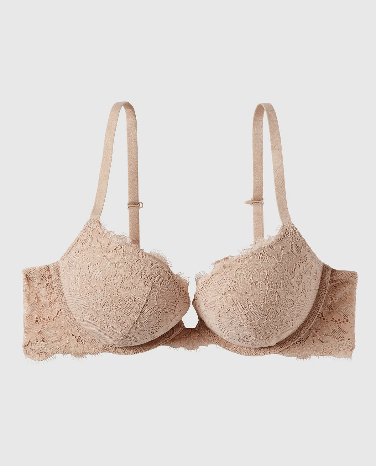 Push Up Bra with Allover Lace in Rosetan sold by La SENZA