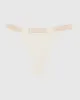 Everyday Thong Panty with Logo Trim sold by La SENZA