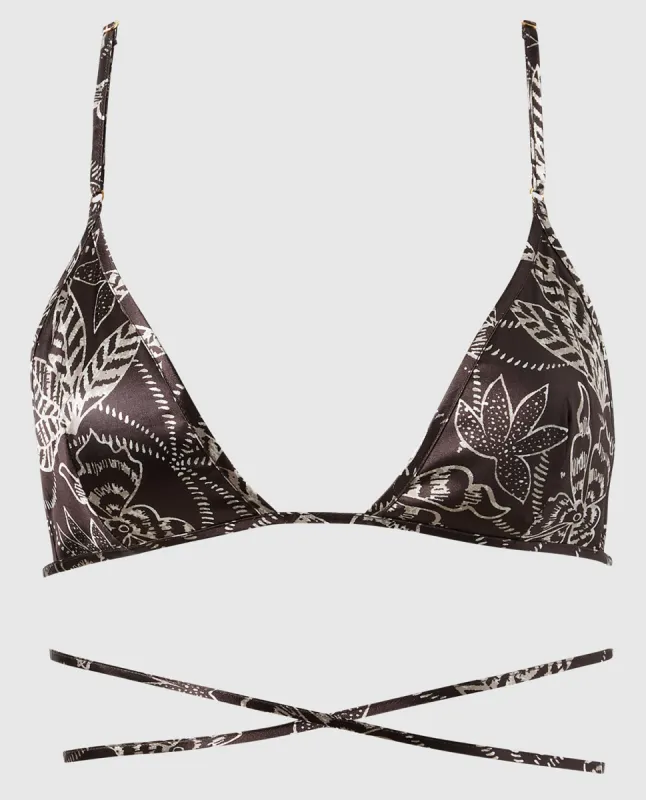 Satin Triangle Bralette sold by La SENZA