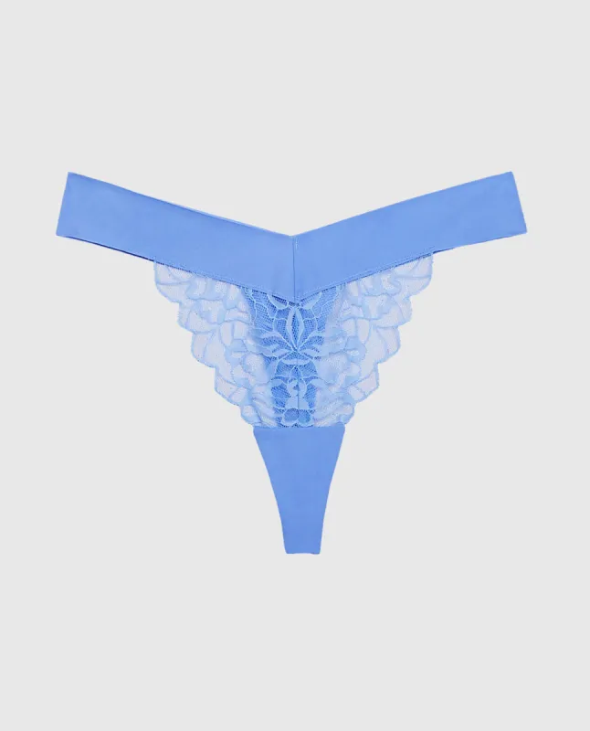 Lace High Leg Thong Panty sold by La SENZA