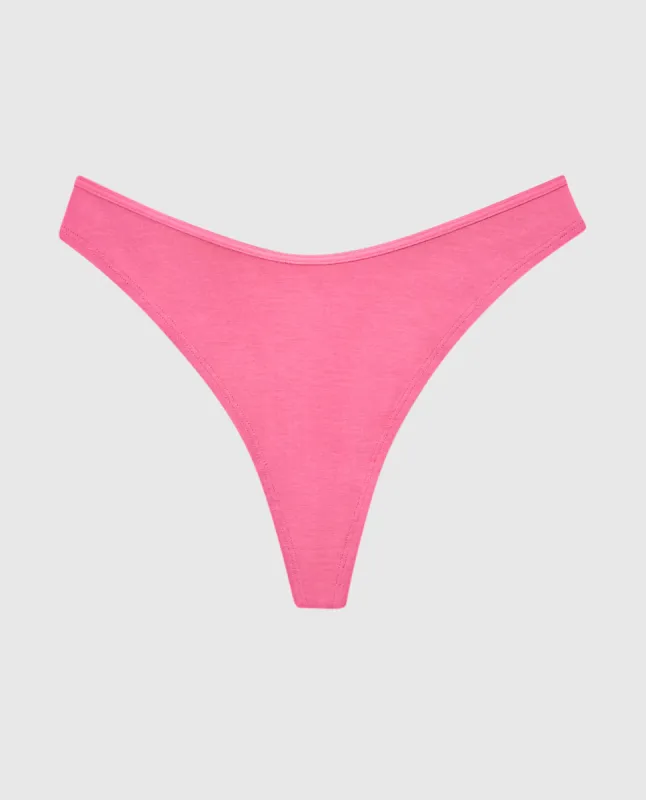 Ultrasoft Modal High Leg Thong Panty sold by La SENZA