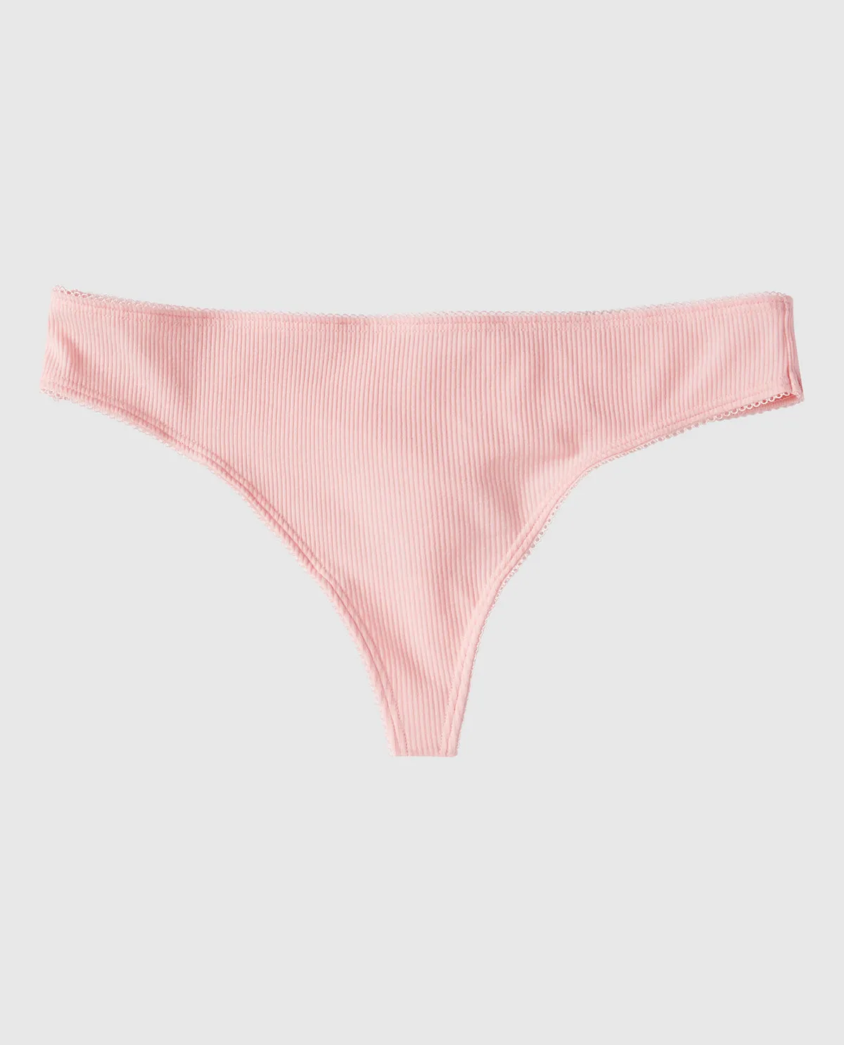 Smooth Ribbed Thong Panty sold by La SENZA