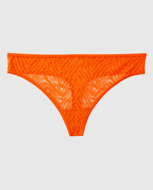 Mesh Thong Panty sold by La SENZA