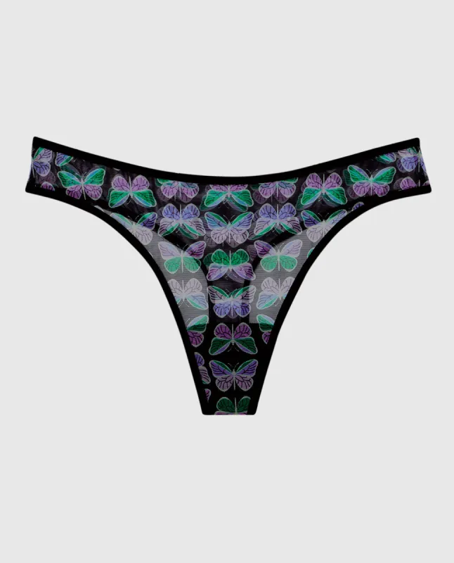 Mesh Thong Panty sold by La SENZA