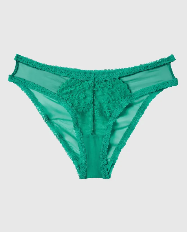 Lace High Leg Bikini Panty sold by La SENZA