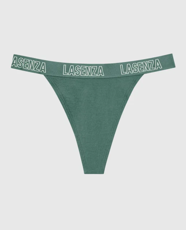 Thong Panty with Logo Band sold by La SENZA