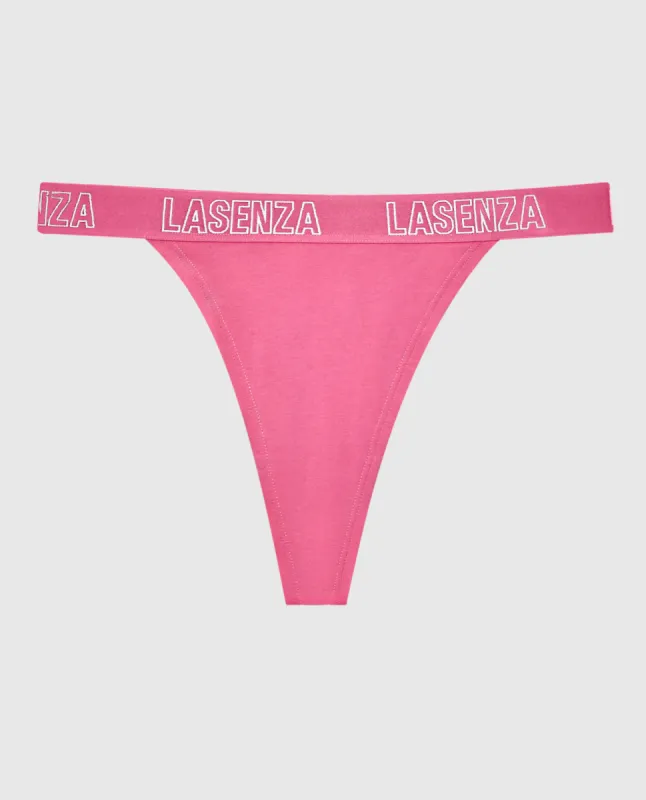 Thong Panty with Logo Sides sold by La SENZA