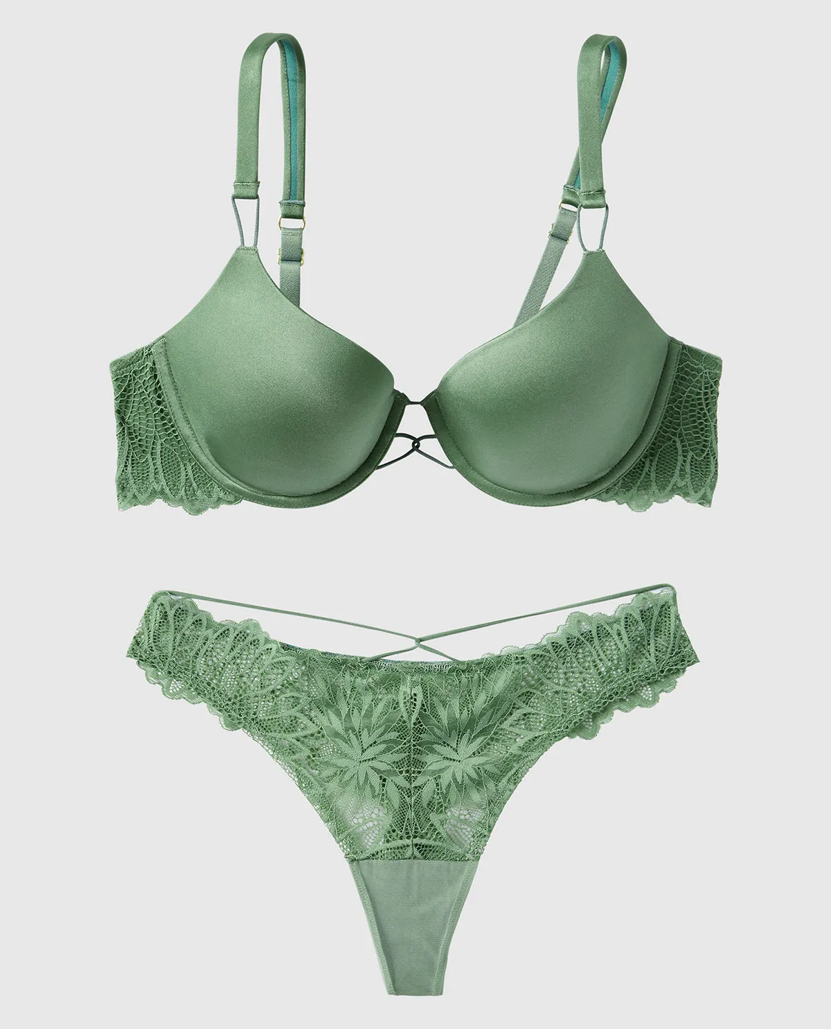 Smooth Lightly Lined Full Coverage Bra with Lace Wing sold by La SENZA product image thumbnail 2