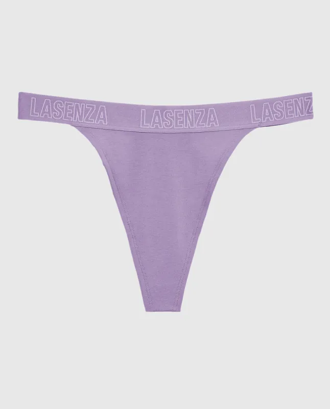 Thong Panty with Logo Band sold by La SENZA